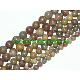 Szivárvány Jáspis Ásványgyöngy Gyöngyfüzér 6mm