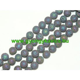 Szivárvány Lávakő Ásványgyöngy 12mm