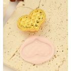 Szív (252) Viaszpecsétnyomó Pecsét Pecsételő Fej (Nyél Nélkül) 22x29,5mm