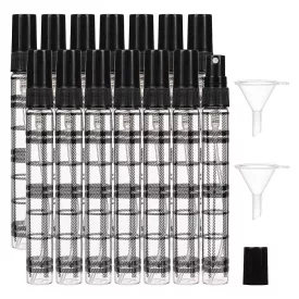   Fekete Kockás Üveg (2) Szórófejes Parfüm Spray Húsvéti Kölni Flakon 5ml