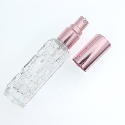 Rózsaszín Üveg Szórófejes Parfüm Spray Húsvéti Kölni Üvegcse 10ml