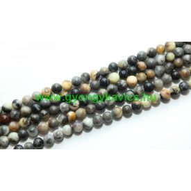 Szürke Fekete Amazonit Ásványgyöngy 8mm