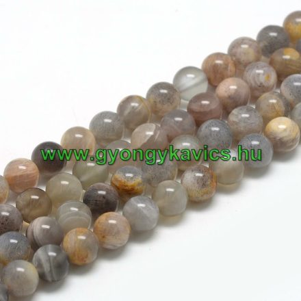 Szürke Holdkő Ásványgyöngy 10mm
