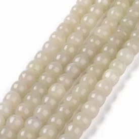 Szürke Jade Ásványgyöngy 6x8mm