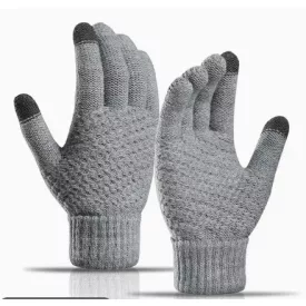 Szürke Kötött Kesztyű