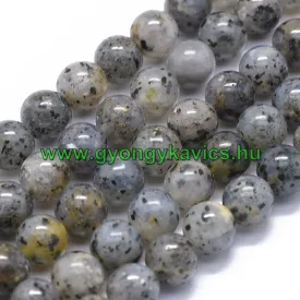 Szürke Kvarc Ásványgyöngy Gyöngyfüzér 8mm