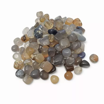 Szürke Achát Ásványtörmelék 8-19x2-6mm 19-20g