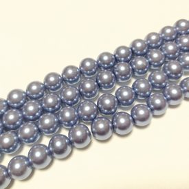 Szürke Színű Szintetikus Kagyló Gyöngy 12mm