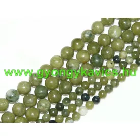 Taiwani Tajvani Zöld Jade Ásványgyöngy 4mm