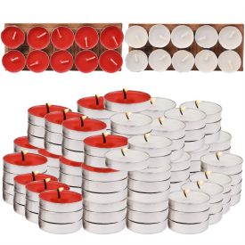 Fehér Alacsony Teamécses 10db