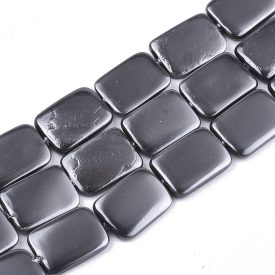 Téglalap Szürke Kagyló Gyöngy 20x15m