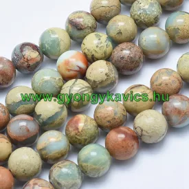 Tengeri Jáspis Regalit Ásványgyöngy Gyöngyfüzér 10mm