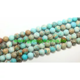 Tengeri Jáspis Regalit Ásványgyöngy Gyöngyfüzér 8mm