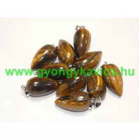 Tigrisszem Inga Ásvány Medál 33-35x14-15mm