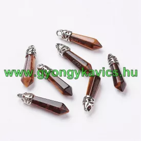 Tigrisszem Obeliszk Ásvány Medál 33-40x8-9mm