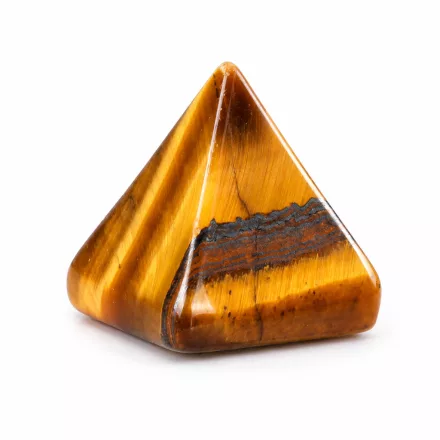 Tigrisszem (2) Ásvány Piramis Marokkő 17-20x18-20mm