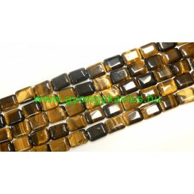 Tigrisszem Téglalap Ásványgyöngy 18x13x6mm
