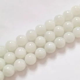 Tört Fehér Jade Ásványgyöngy 12mm