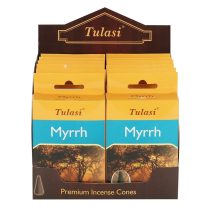 Tulasi Mirha Myrrh Füstölő Kúp