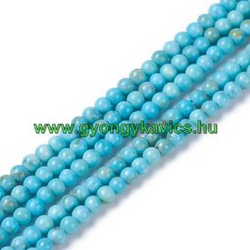 Türkiz Howlit Ásványgyöngy Gyöngyfüzér 2mm