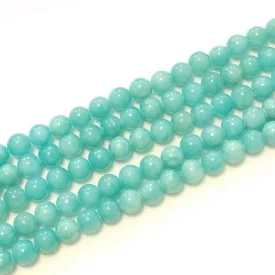 Türkiz Jade (sötét) Ásványgyöngy 8mm