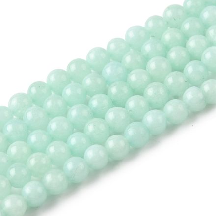 Türkiz Türkizkék Jade (világos) Ásványgyöngy Gyöngyfüzér 4mm