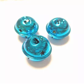 Türkiz Karácsonyi Csengő 30x35mm
