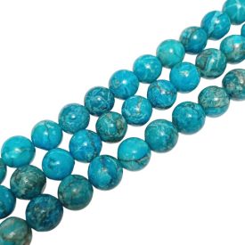 Türkiz Márvány Ásványgyöngy Gyöngyfüzér 10mm