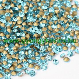 Türkiz Kék (10) Strassz Csomag 2mm (~400-500 db)