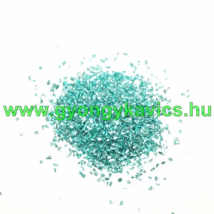 Türkiz (5) Színű Üvegtörmelék 2-7x1-5mm 15-16g