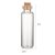 Üveg Üvegcse Fiola Parafa Dugóval Ásványtörmelék Ásványgyöngy Medál 60x16mm 8ml