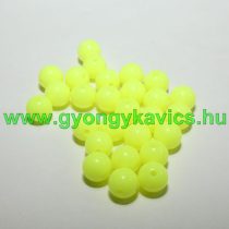   UV Sárga Műanyag Gyöngy Nyaklánc Karkötő Ékszer Dísz Közdarab Köztes 10mm