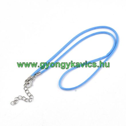 Világoskék (9) Kord Nyaklánc 46cm