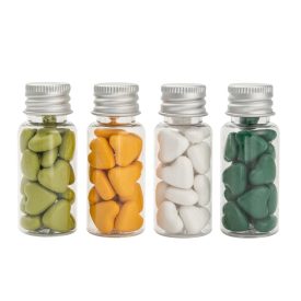   Világoszöld Színű Szív Alakú Pecsétviasz Kupakos Flakonban 18db