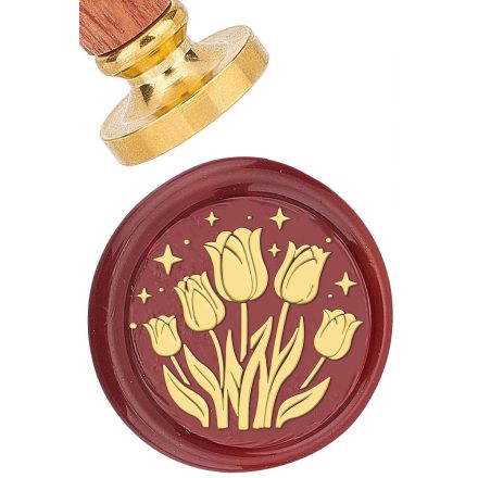 Tulipán Virág (657) Viaszpecsétnyomó Pecsét Pecsételő 25,5mm