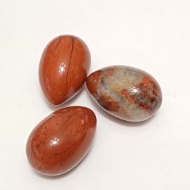 Vörös Jáspis (2) Ásvány Tojás Marokkő 30x20mm