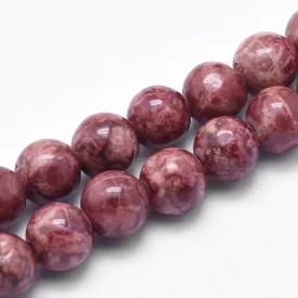 Vörös Márvány Ásványgyöngy 6mm