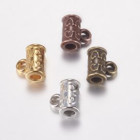   Vörösréz Színű Medáltartó Nyaklánc Karkötő Ékszer Dísz Közdarab Köztes 6,5x7mm