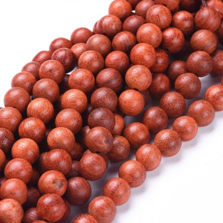 Vörös Szantálfa Fagyöngy Gyöngyfüzér (Illatos) 8mm