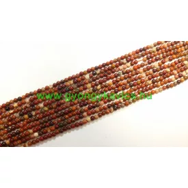 Vörös Színes Jáspis Ásványgyöngy Gyöngyfüzér 2mm