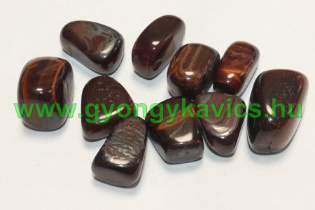 Vörös Tigrisszem Macskaszem Ásvány Marokkő 20-35x13-23x8-22mm