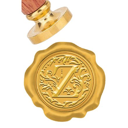 Z Betű ABC (593) Viaszpecsétnyomó Pecsét Pecsételő 25,5mm