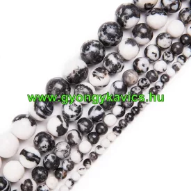 Zebra Jáspis Ásványgyöngy Gyöngyfüzér 10mm