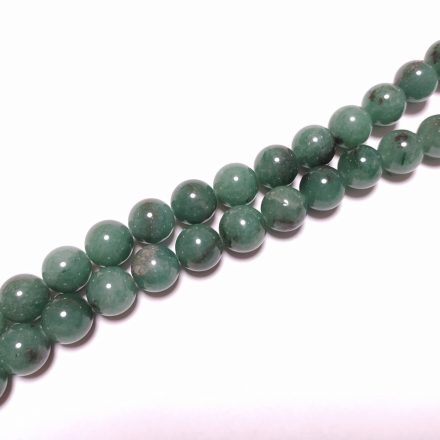 Zöld Aventurin Ásványgyöngy Gyöngyfüzér 12mm
