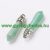 Zöld Aventurin Obeliszk Ásvány Medál 33-40x8-9mm