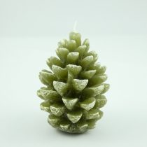 Zöld Fenyőfa Karácsonyfa Toboz Gyertya 11x8cm
