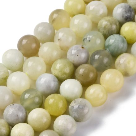Zöld Jade (5) Ásványgyöngy Gyöngyfüzér 10mm