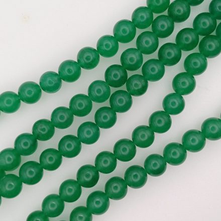 Zöld Jade Ásványgyöngy Gyöngyfüzér 10mm
