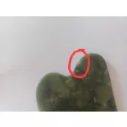 Zöld Jade Ásvány Masszázs Masszírozó Gua Sha Arcmasszírozó ~75x50mm (Hibás)
