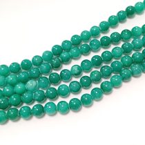   Zöld Jade (nem áttetsző) (2) Ásványgyöngy Gyöngyfüzér 8mm